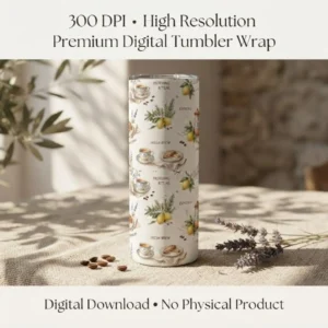 Amalfi Coast Lemon Tumbler Wrap