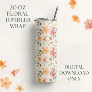 Wildflower Tumbler Wrap
